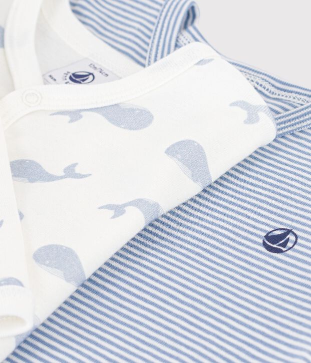 Lot de pyjamas sans pieds b&eacute;b&eacute; en coton imprim&eacute; multicouleur
