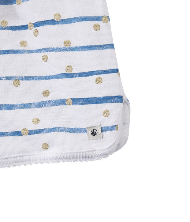Pyjacourt petite fille blanc/bleu/jaune