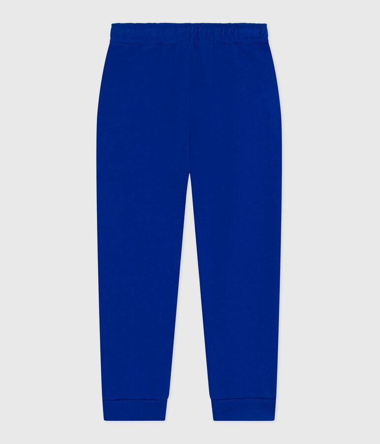 Pantalon de jogging enfant en coton uni bleu OLYMPIC
