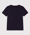 Tee-shirt manches courtes enfant garçon bleu SMOKING