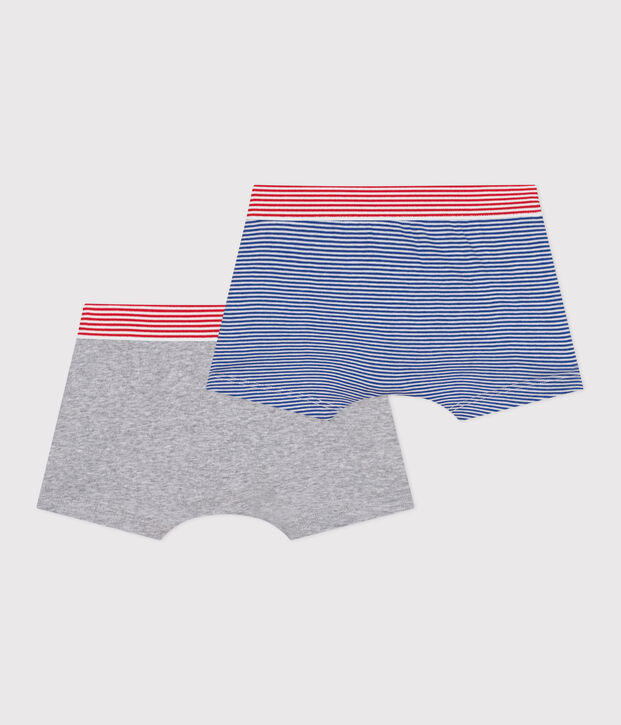 Lot de 2 boxers enfant en coton multicouleur