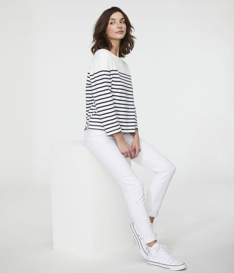 Marini&egrave;re iconique femme blanc/bleu