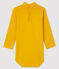 Body manches longues col roulé bébé jaune BOUDOR