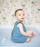Combicourt b&eacute;b&eacute; fille en coton et lin FONTAINE