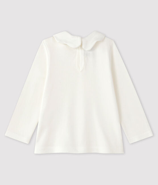 Blouse manches longues bébé fille blanc MARSHMALLOW