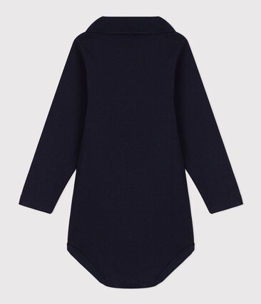 Body bébé col polo en coton uni (Petit Bateau) - Image 1