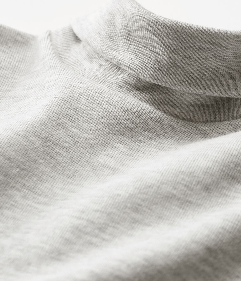 Body manches longues col roul&eacute; b&eacute;b&eacute; mixte gris