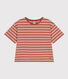 Tee-shirt le Boxy en coton rayé femme