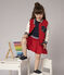 Jupe en maille enfant fille rouge TERKUIT