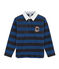 Polo rugby rayé enfant garçon bleu SMOKING/bleu LIMOGES
