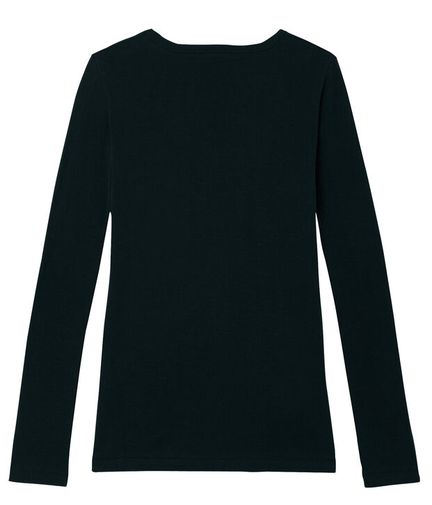 tee-shirt femme manches longues noir