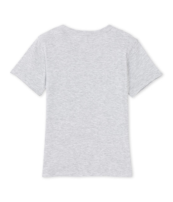 T-shirt garçon à motif gris POUSSIERE CHINE