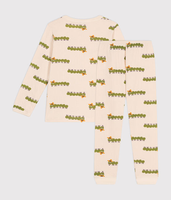 Pyjama imprimé animal en coton enfant blanc AVALANCHE/ MULTICO