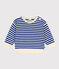 Sweatshirt en bouclette éponge bébé bleu SURF/ AVALANCHE