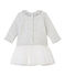 Robe manches longues pièces bébé fille gris BELUGA CHINE