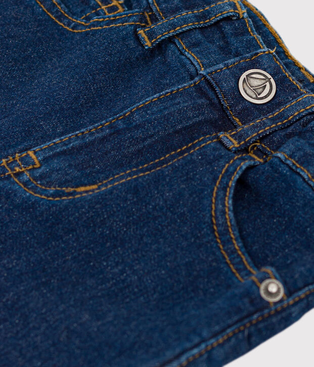 Pantalon droit en denim enfant gar&ccedil;on bleu