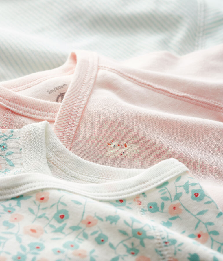 Lot de 3 bodies naissance manches longues b&eacute;b&eacute; multicouleur