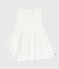 Robe blanche b&eacute;b&eacute; en coton broderie anglaise sans manches blanc