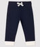 Legging bébé fille en molleton bleu SMOKING