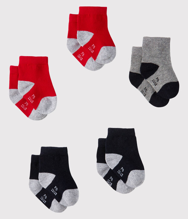 Lot de 5 paires de chaussettes b&eacute;b&eacute; multicouleur