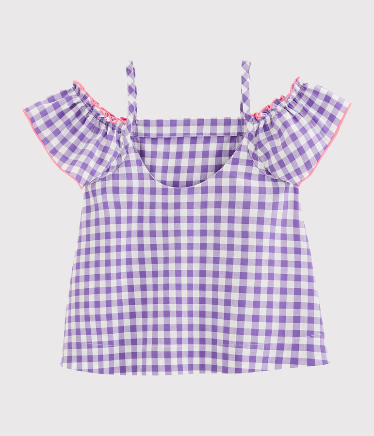 Blouse enfant fille violet REAL/blanc MARSHMALLOW