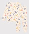 Pyjama imprimé en coton enfant blanc AVALANCHE/ MULTICO