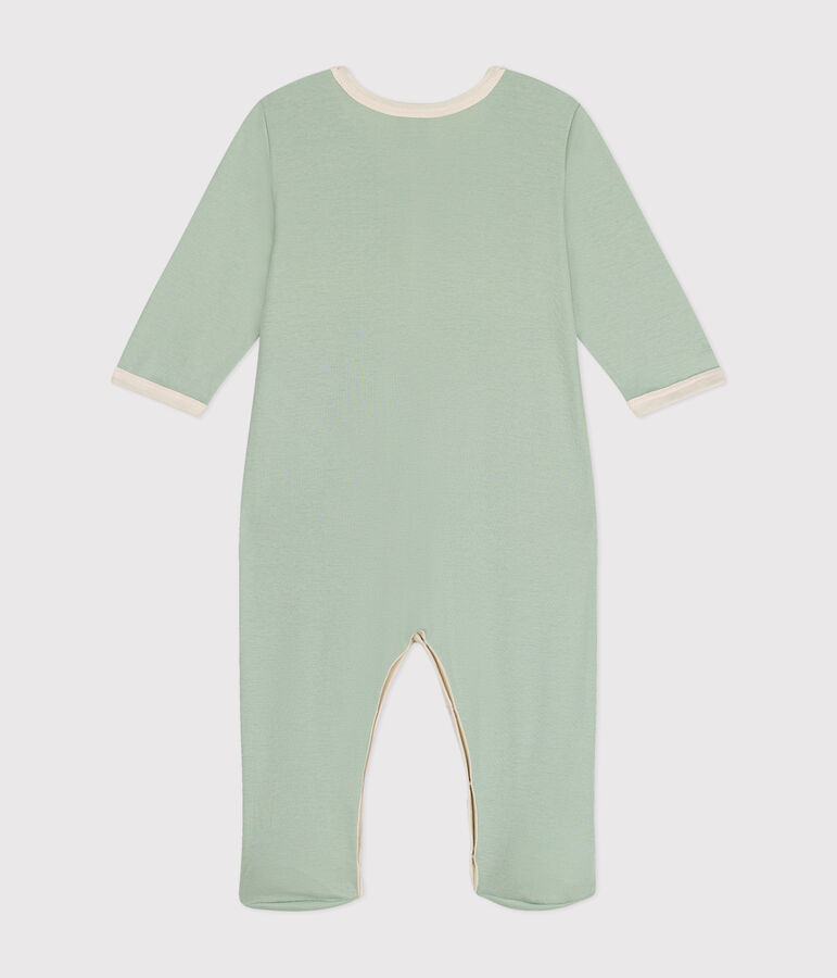 Pyjama b&eacute;b&eacute; en coton vert HERBIER