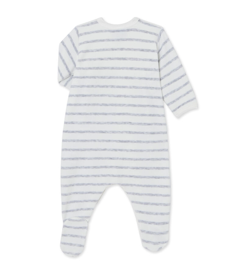 Dors bien b&eacute;b&eacute; ray&eacute; blanc/gris