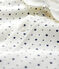 Dors-bien à col à petites étoiles bébé en coton biologique blanc MARSHMALLOW/gris TEMPETE