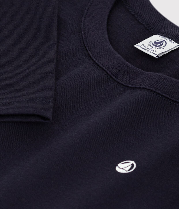 Tee-shirt manches longues enfant gar&ccedil;on bleu