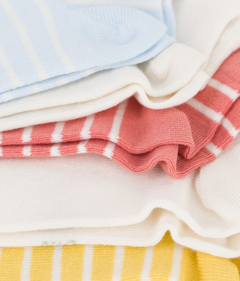 Lot de 5 paires de chaussettes enfant fille multicouleur