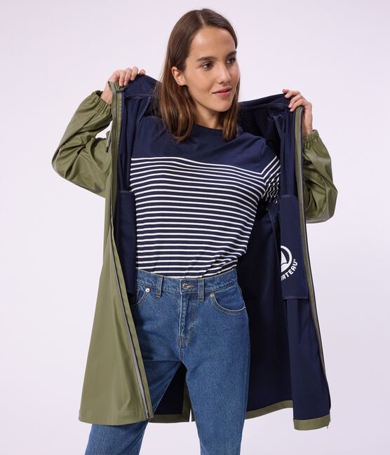 Ciré long femme bicolore vert OLIVINE