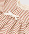 Robe à rayures bébé en tubique en coton blanc AVALANCHE/ CINA:AVALANCHE