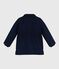 Parka enfant mi-longue unie bleu SMOKING
