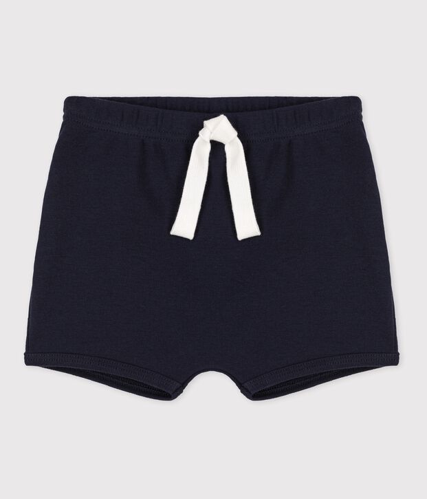Short en coton b&eacute;b&eacute; bleu marine