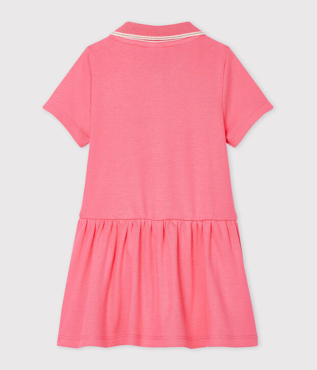 Robe polo b&eacute;b&eacute; fille rose