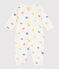 Pyjama bébé en coton sans pieds imprimé blanc MARSHMALLOW/blanc MULTICO