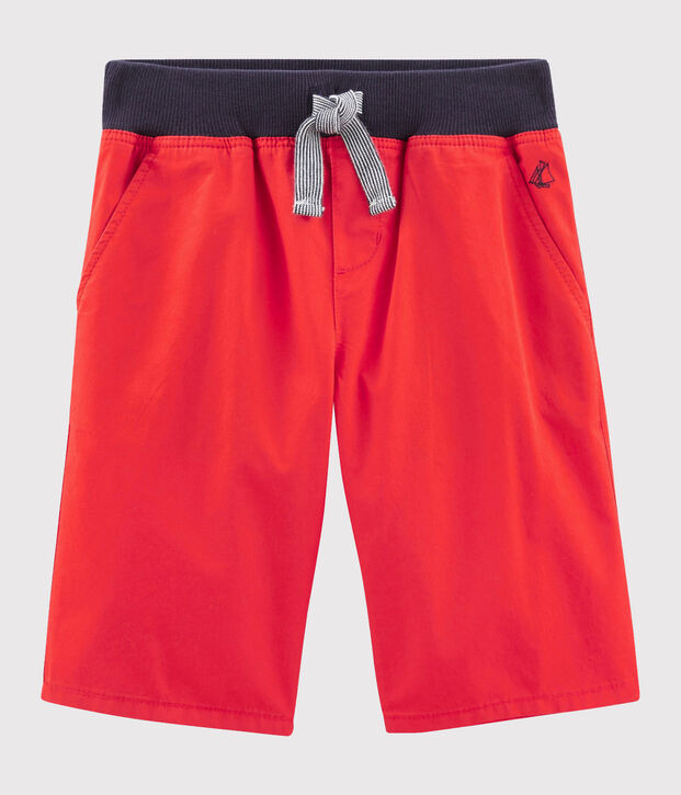 Bermuda enfant gar&ccedil;on rouge