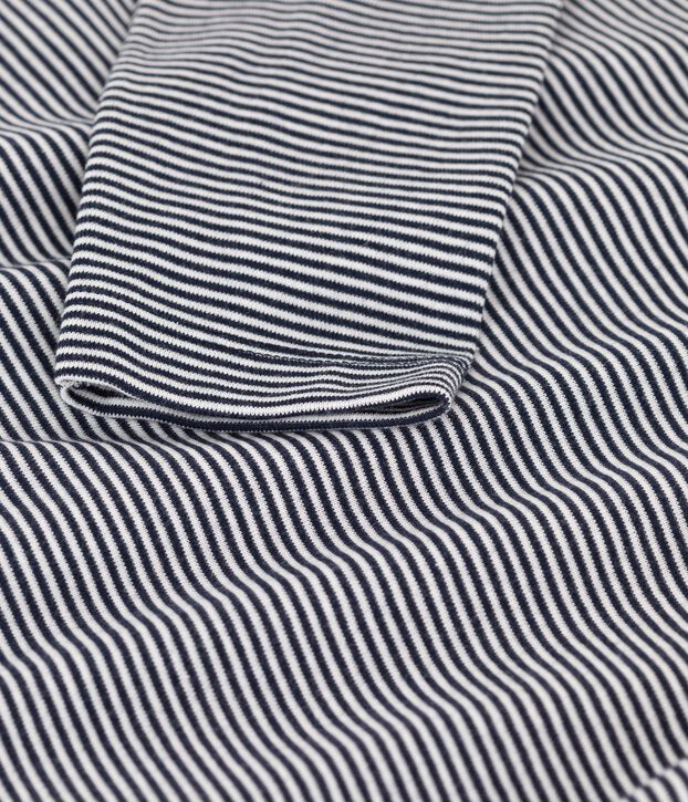 Sous-pull en coton enfant fille / gar&ccedil;on bleu/blanc