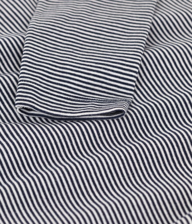 Sous-pull en coton enfant fille / gar&ccedil;on bleu SMOKING/blanc MARSHMALLOW