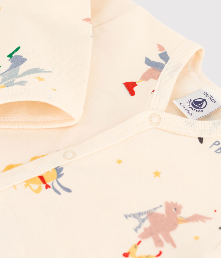 Dors-bien Paris b&eacute;b&eacute; en molleton blanc AVALANCHE/ MULTICO