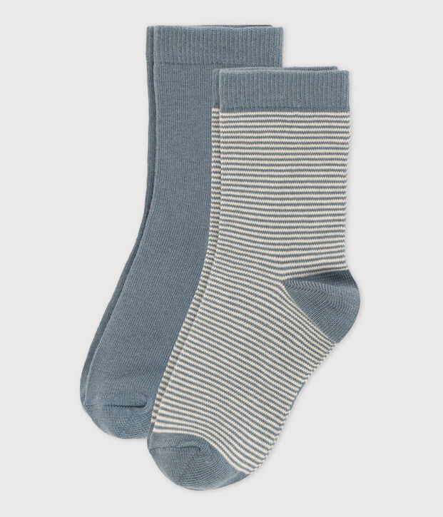 Lot de 2 paires de chaussettes enfant gar&ccedil;on-fille multicouleur