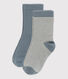Lot de 2 paires de chaussettes enfant garçon-fille