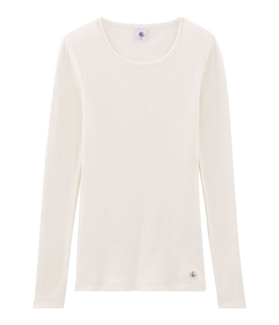 Tee shirt chaud femme blanc MARSHMALLOW