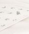 Carré de bain bébé blanc MARSHMALLOW/ HERBIER
