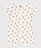 Combinaison courte imprimée en coton bébé blanc MARSHMALLOW/blanc MULTICO