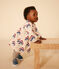 Robe manches longues en molleton bébé blanc AVALANCHE/ MULTICO