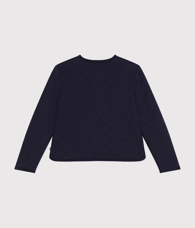 Cardigan en tubique Femme bleu