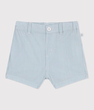 Short bébé en coton rayé