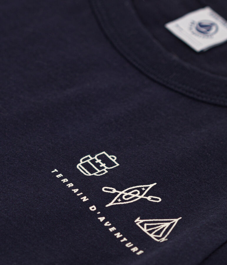 Tee-shirt en jersey l&eacute;ger enfant gar&ccedil;on bleu